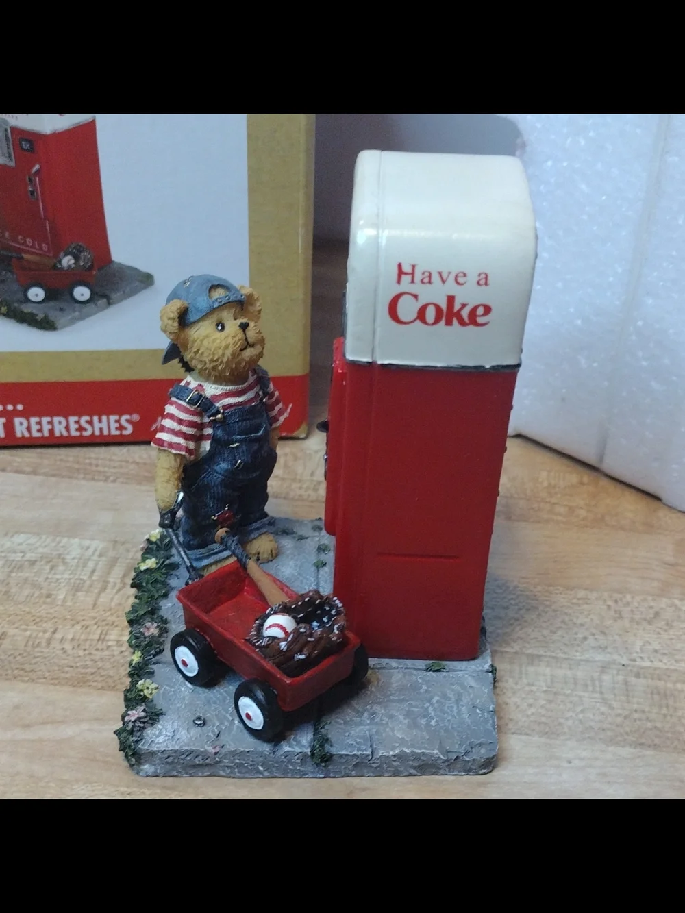 Boyds Bears Coca Cola Billy The Pause That Refreshes Vending Machine Boxed Mint